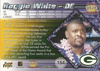 1997 Pacific Crown Collection - Red #154 Reggie White Back