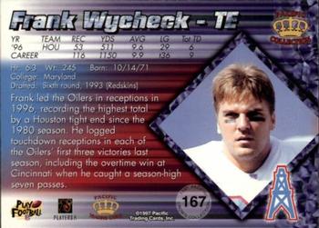 1997 Pacific Crown Collection - Red #167 Frank Wycheck Back