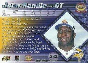 1997 Pacific Crown Collection - Red #233 John Randle Back
