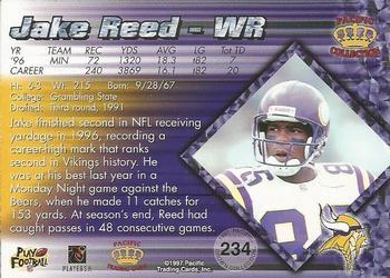 1997 Pacific Crown Collection - Red #234 Jake Reed Back