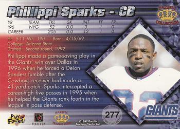 1997 Pacific Crown Collection - Red #277 Phillippi Sparks Back