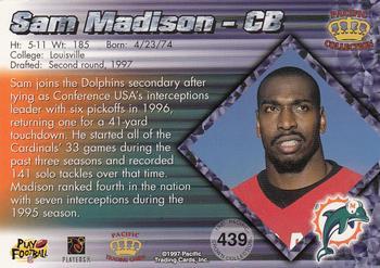 1997 Pacific Crown Collection - Red #439 Sam Madison Back