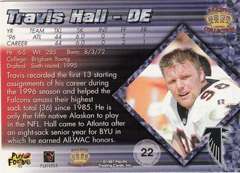 1997 Pacific Crown Collection - Silver #22 Travis Hall Back