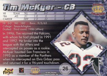 1997 Pacific Crown Collection - Silver #26 Tim McKyer Back