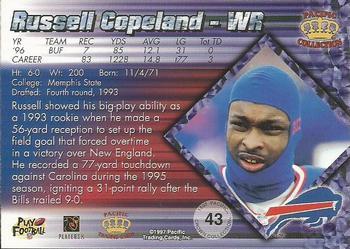 1997 Pacific Crown Collection - Silver #43 Russell Copeland Back