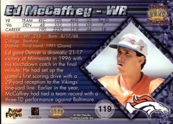 1997 Pacific Crown Collection - Silver #119 Ed McCaffrey Back