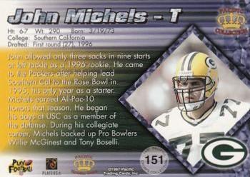 1997 Pacific Crown Collection - Silver #151 John Michels Back