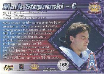 1997 Pacific Crown Collection - Silver #166 Mark Stepnoski Back
