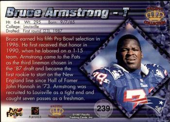 1997 Pacific Crown Collection - Silver #239 Bruce Armstrong Back