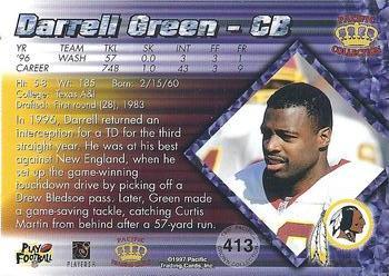 1997 Pacific Crown Collection - Silver #413 Darrell Green Back