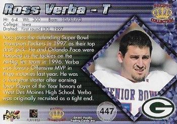 1997 Pacific Crown Collection - Silver #447 Ross Verba Back