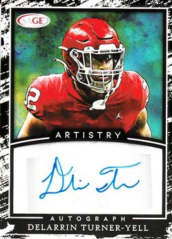 2022 SAGE Artistry - Autographs White #A-DT Delarrin Turner-Yell Front
