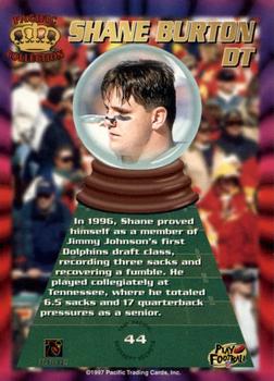 1997 Pacific Dynagon Prism - Best Kept Secrets #44 Shane Burton Back