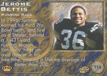 1997 Pacific Dynagon Prism - Red #114 Jerome Bettis Back