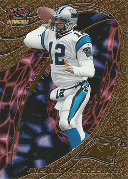 1997 Pacific Invincible - Pop Cards Prizes #1 Kerry Collins Front