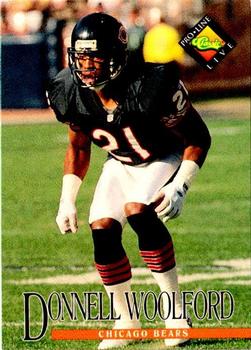 1994 Pro Line Live #12 Donnell Woolford Front
