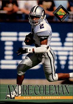 1994 Pro Line Live #377 Andre Coleman Front