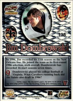 1997 Pacific Invincible - Smash-Mouth #138 Jim Dombrowski Back