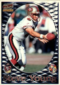 1997 Pacific Invincible - Smash-Mouth #184 Steve Young Front