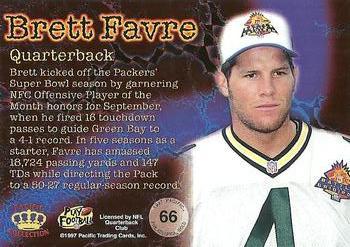 1997 Pacific Philadelphia - Copper #66 Brett Favre Back