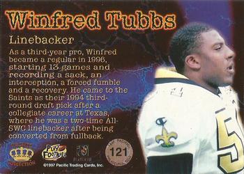1997 Pacific Philadelphia - Copper #121 Winfred Tubbs Back