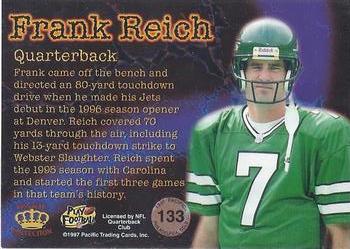 1997 Pacific Philadelphia - Copper #133 Frank Reich Back