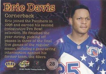 1997 Pacific Philadelphia - Red #28 Eric Davis Back