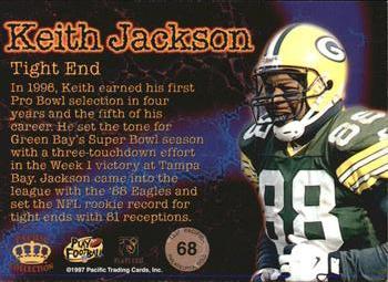 1997 Pacific Philadelphia - Red #68 Keith Jackson Back
