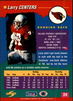 1994 Score #24 Larry Centers Back