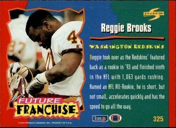 1994 Score #325 Reggie Brooks Back