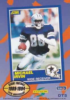 1994 Score - Dream Team #DT5 Michael Irvin Back