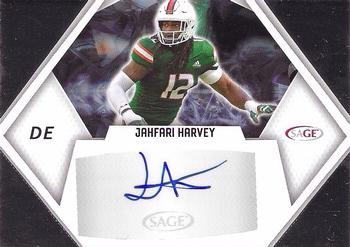2023 SAGE HIT - Autographs Silver (Low Series) #A-JH Jahfari Harvey Front