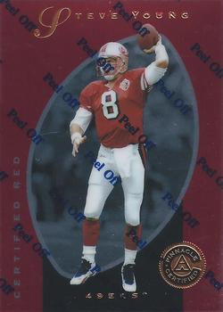 1997 Pinnacle Certified - Red #4 Steve Young Front