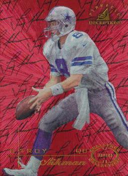 1997 Pinnacle Inscriptions - Challenge Collection #8 Troy Aikman Front