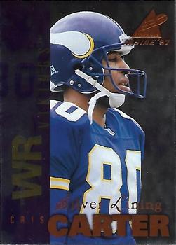 1997 Pinnacle Inside - Silver Lining #70 Cris Carter Front