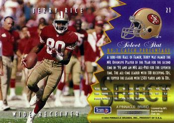 1994 Select #21 Jerry Rice Back
