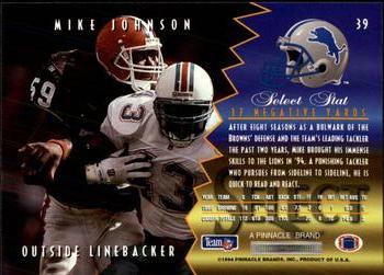 1994 Select #39 Mike Johnson Back