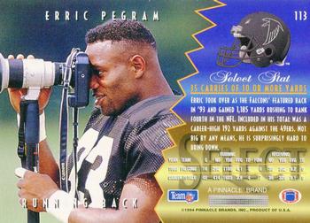 1994 Select #113 Erric Pegram Back