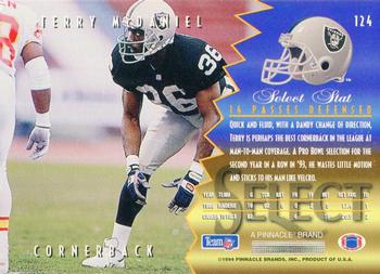 1994 Select #124 Terry McDaniel Back
