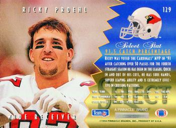 1994 Select #129 Ricky Proehl Back
