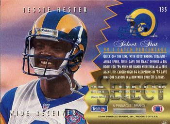 1994 Select #135 Jessie Hester Back