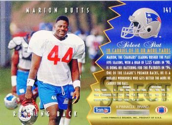 1994 Select #141 Marion Butts Back