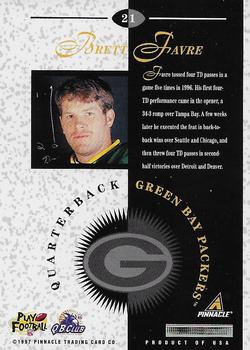 1997 Pinnacle Mint - Gold Team Pinnacle #21 Brett Favre Back