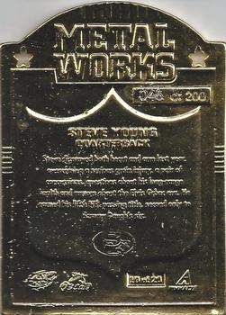 1997 Pinnacle X-Press - Metal Works Gold #10 Steve Young Back