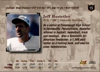 1997 Playoff Absolute Beginnings - Beginnings Bronze Exchange #15 Jeff Hostetler Back