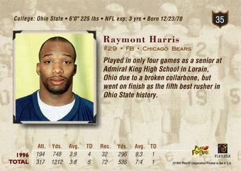 1997 Playoff Absolute Beginnings - Beginnings Bronze Exchange #35 Raymont Harris Back
