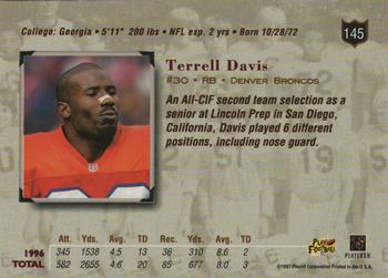 1997 Playoff Absolute Beginnings - Beginnings Bronze Exchange #145 Terrell Davis Back