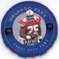 1997 Playoff Absolute Beginnings - Chip Shots Blue #190 Orlando Pace Front