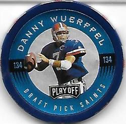 1997 Playoff Absolute Beginnings - Chip Shots Blue #134 Danny Wuerffel Front
