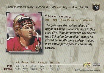 1997 Playoff Absolute Beginnings - Beginnings Gold Exchange #107 Steve Young Back